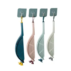Creative hanging plastic rice washer strainer for kitchen use 4 colors