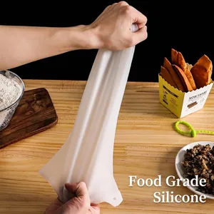 Food Grade Silicone Kneading Dough Bag Versatile Flour Mixing Bag for Baking Proofing Pastry Fermentation Non-Stick Preservation Bag Kitchen Tools