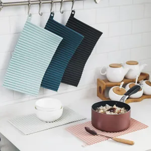 Alfombrilla de silicona ondulada multiusos para cocina y lavandería, 5 colores