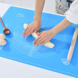 Große Silikon Knetmatte Mit Messskalen Antihaft Teigrollmatte Zum Backen Von Gebäck Arbeitsplattenschutz Hitzebeständige Matte