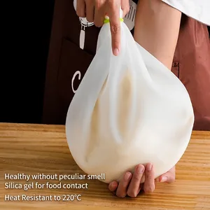 Food-grade silicone kneading bag for dough proofing and baking