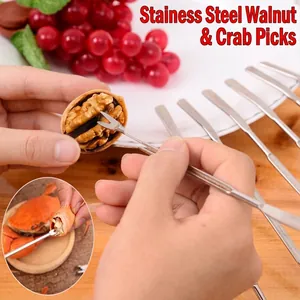 Outil durable en acier inoxydable pour extraire les noix et la chair de crabe facilement