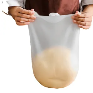 Food grade silicone kneading bag for dough mixing and proofing in home baking tools