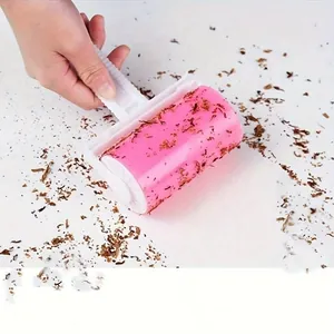 Portable washable lint roller for efficient pet hair and dust removal