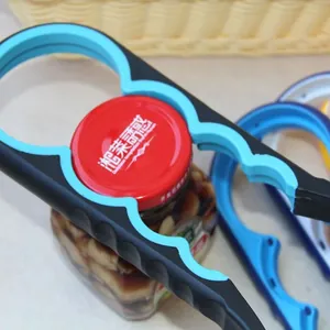Ergonomische 4-in-1 potopener voor verschillende maten voor het moeiteloos openen van deksels