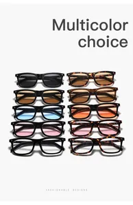 Vue détaillée de plusieurs lunettes de soleil aux verres et montures variés