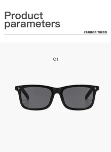 Gros plan de lunettes de soleil carrées vintage avec détails dorés sur la monture