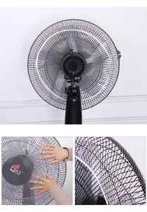 Close-up detail of baby safety fan cover with fine mesh and elastic binding for protection