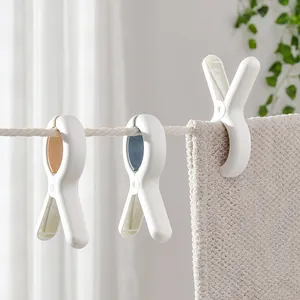 Large Windproof Quilt Clips Set Plastic Clothes Drying Pegs Heavy Duty Clothesline Clamps For Bedding Blanket Towel Laundry