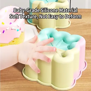 Silikon-Mousseform in Blumenform, lebensmittelecht für Backen und Desserts