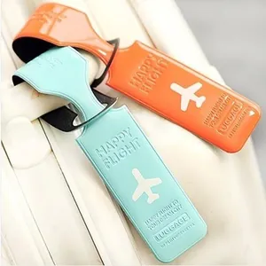 Airplane Luggage Tag Long Strip PVC Suitcase Name ID Tag Travel Accessories Korean Style Bag Identifier Labels