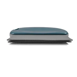 Double-sided pet hair remover brush for efficient dog grooming and soothing massage