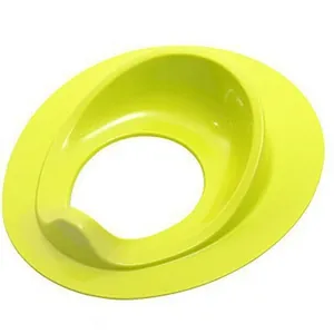 Bright lime green ergonomic potty training toilet seat for toddlers and infants safety