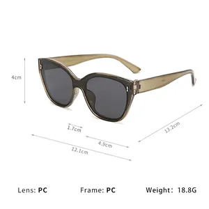 Stylish children's sunglasses with translucent frames and dark PC lenses for outdoor use
