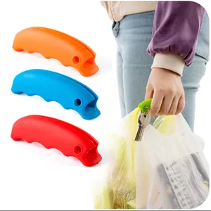 Silicone Shopping Bag Handle Grips Candy Color Grocery Bag Carrier Labor Saving Lifter Tool To Prevent Hand Pain Accessories