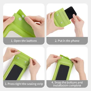 Guide d'installation complet en 4 étapes pour pochette étanche verte à triple étanchéité
