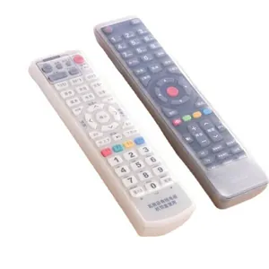 Clear silicone protective covers for home TV and set-top box remote controls