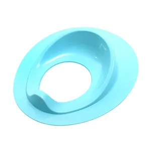 Light blue ergonomic children's potty training seat ring for baby toilet transition