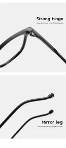 Detail view of durable hinges and comfortable temple tips on kids' blue light glasses