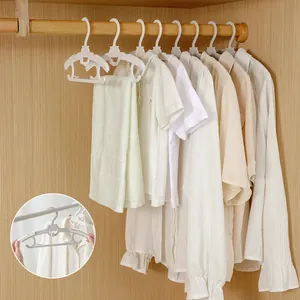 Adjustable non-marking children's clothes hangers for organized wardrobe storage and care