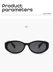 Premium children's vintage cat-eye sunglasses with black PC frames and UV400 lenses