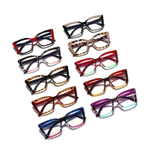 Stylish cat-eye anti-blue light glasses for women in a variety of trendy colors