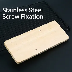 Commercial grade thickened wooden noodle board for professional knife-shaved noodle preparation