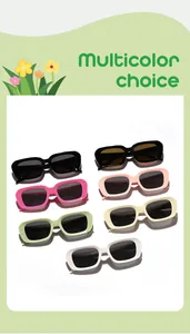 Collezione di occhiali da sole quadrati per bambini in vari colori vivaci con protezione UV