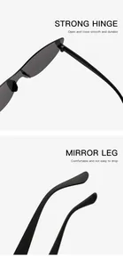 Close-up detail of durable metal hinge and comfortable temple leg for cat eye sunglasses