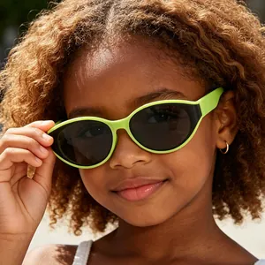 Kids Cat Eye Sunglasses UV400 Protection PC Frame Fashion Sun Glasses For Boys Girls Outdoor Travel Decorative Eyewear