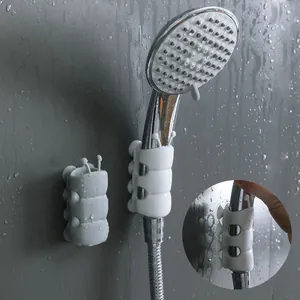 Cartoon Caterpillar Suction Cup Shower Head Holder Punch-free TPE Shower Sprayer Fixing Bracket For Smooth Wall Bathroom