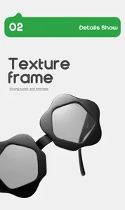 High-quality close-up of durable matte black flower petal frame on kids' sunglasses