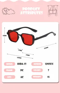 Mesures détaillées et spécifications techniques pour lunettes de soleil style punk