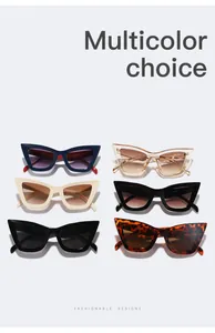 Superbe collection de lunettes de soleil œil de chat géantes en six coloris mode.