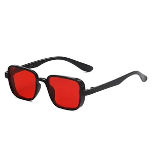 Lunettes de Soleil Steampunk Carrées Pour Enfants Protection UV400 Rétro Punk Pour Garçons et Filles Monture Carrée