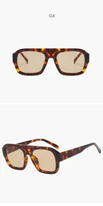 Classic square pilot sunglasses with tortoise shell frame and brown tinted lenses