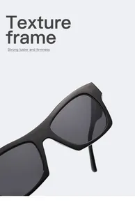 Close-up macro detail showing the glossy finish of retro black square sunglasses frame