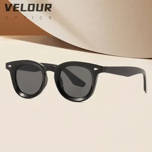 Vintage oval frame sunglasses with silver stud rivets minimalist black sun glasses