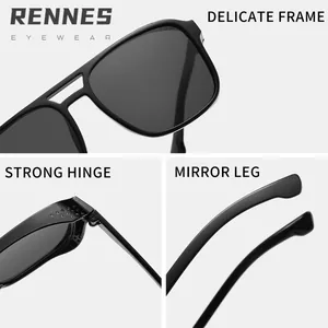 RENNES Steampunk fashion sunglasses with delicate frame and strong hinge details