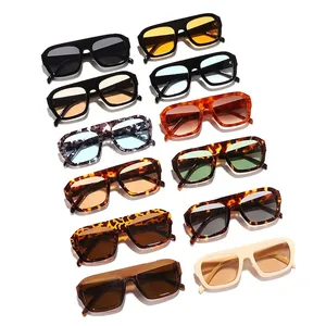 Stylish aviator square frame sunglasses collection in assorted colors for outdoors