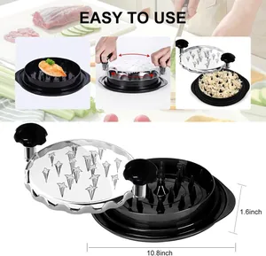 Manual chicken breast shredder tool with easy operation and 10.8 inch diameter size.