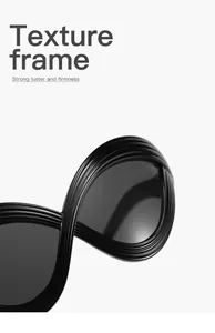 Nahaufnahme der übergroßen Cat-Eye-Sonnenbrille mit gewelltem Rahmen Textur
