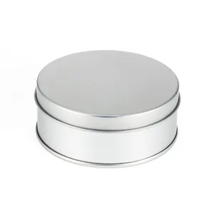 High Grade Aluminum Jewelry Box Round Silver Metal Storage Box For Rings Necklaces Bracelets Minimalist Matte Gift Packaging Box