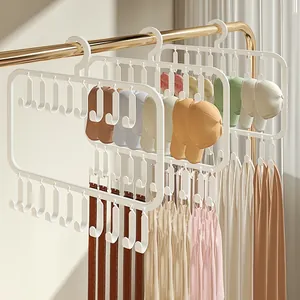 Multi-Functional Wardrobe Organizer Hanger For Camisole Bra Hat Space Saving Plastic Drying Hook Rack Closet Storage Accessories