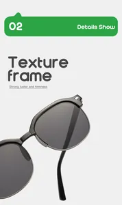 Close-up of durable children's square half-frame sunglasses with textured frame.