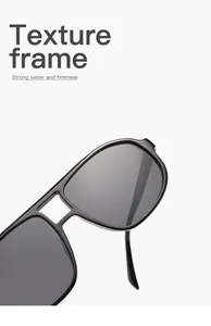 Close-up of retro black aviator sunglasses with a double-bridge hollow frame design.