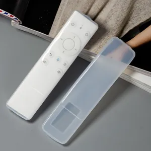 Translucent silicone protective cover for universal remote control, dustproof and waterproof case.