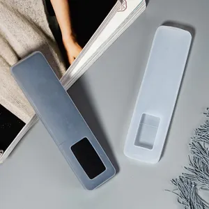 Universal silicone remote control protective covers in grey and translucent white colors