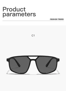 Frontansicht Details der klassischen schwarzen Pilotenbrille mit hohlem Doppelsteg-Design