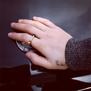 Anello grillo ancora retrò minimalista in acciaio inossidabile per uomo e donna